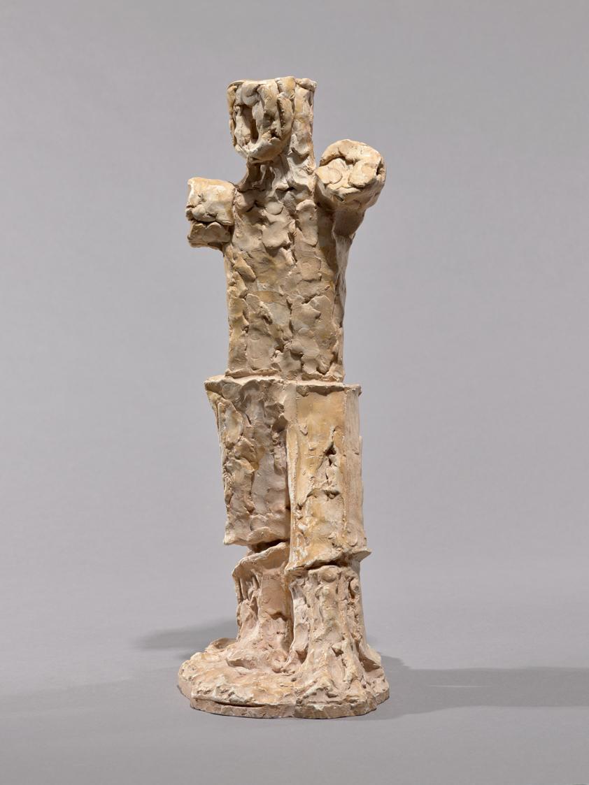 Fritz Wotruba, Kleine stehende Figur, 1971, Gipsguss nach Tonmodell, 50 × 18 × 27 cm, Belvedere ...