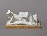 Fritz Wotruba, Liegende Figur II, 1972, Gipsguss nach Tonmodell, 15 × 37,5 × 22 cm, Belvedere,  ...