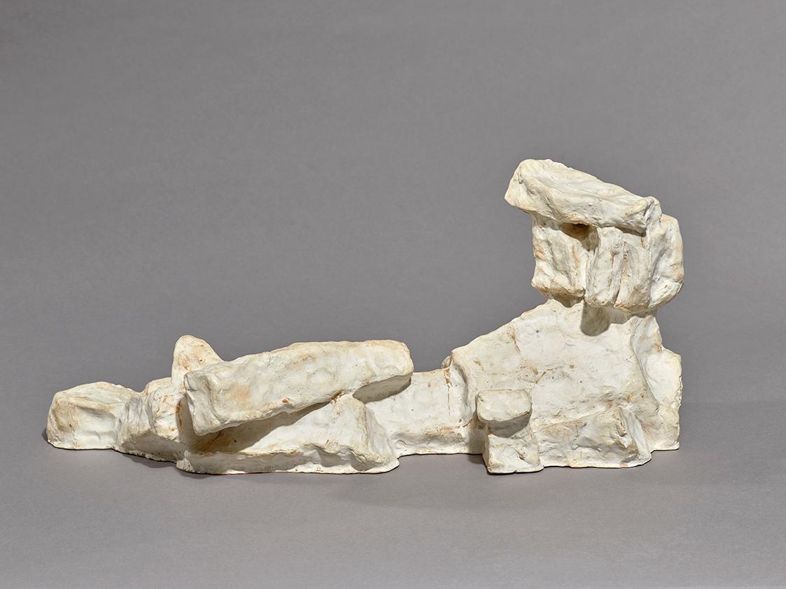 Kleine liegende Figur, Entwurf für Goße liegende Figur