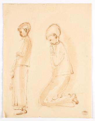 Georg Ehrlich, Chorknaben, undatiert, Papier, 27,8 x 21,8 cm, Belvedere, Wien, Inv.-Nr. 10265/1…