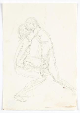 Georg Ehrlich, Story of a Panic, um 1957, Bleistift, 21 × 14,7 cm, Belvedere, Wien, Inv.-Nr. 10…