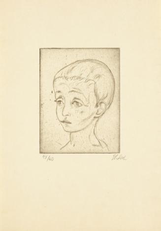 Georg Ehrlich, Vroni Tietze, Radierung, Blattmaße: 35 × 25 cm, Belvedere, Wien, Inv.-Nr. 10265/…