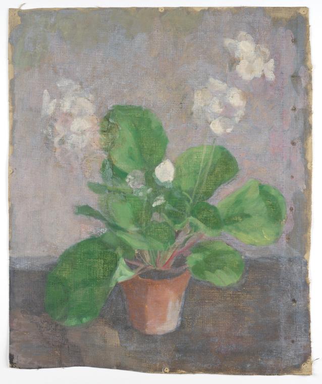 Walther Gamerith, Stillleben mit Blumentopf, vor 1949, Öl auf Leinwand, 58,5 x 49 cm, Belvedere…