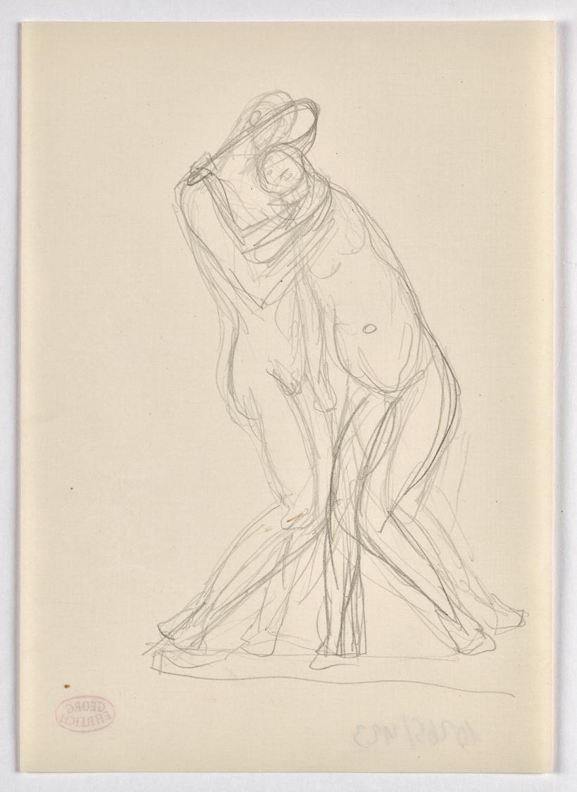 Georg Ehrlich, Sich umarmendes Paar, undatiert, Bleistift auf Papier, Blattmaße: 21 × 14,9 cm, …