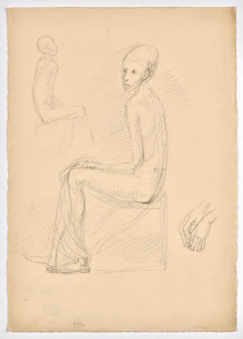 Georg Ehrlich, Flüchtlingsjunge, 1947/1948, Bleistift auf Papier, Blattmaße: 29,7 × 20,9 cm, Be…