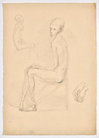 Georg Ehrlich, Flüchtlingsjunge, 1947/1948, Bleistift auf Papier, Blattmaße: 29,7 × 20,9 cm, Be…