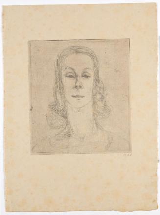 Georg Ehrlich, Frauenbildnis, undatiert, Radierung auf Papier, Belvedere, Wien, Inv.-Nr. 10265/…