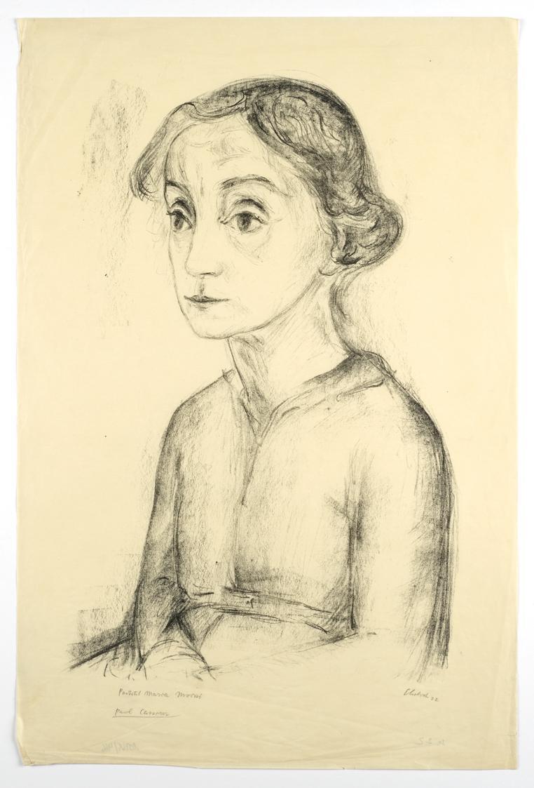 Georg Ehrlich, Porträt Maria Morini, 1922, Lithografie auf Papier, Blattmaße: 59,7 × 38,9 cm, B…