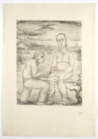 Georg Ehrlich, Bäuerliches Ehepaar, undatiert, Radierung auf Papier, Belvedere, Wien, Inv.-Nr. …