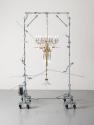 Marina Faust, ambulant # 05, 2022, Metall, galvanisiertes Metall, Aluminium, Messing, Glas, LED…