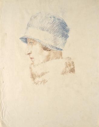 Walther Gamerith, Dame mit Hut, undatiert, Pastell auf Papier, 60,5 x 47 cm, Belvedere, Wien, I…