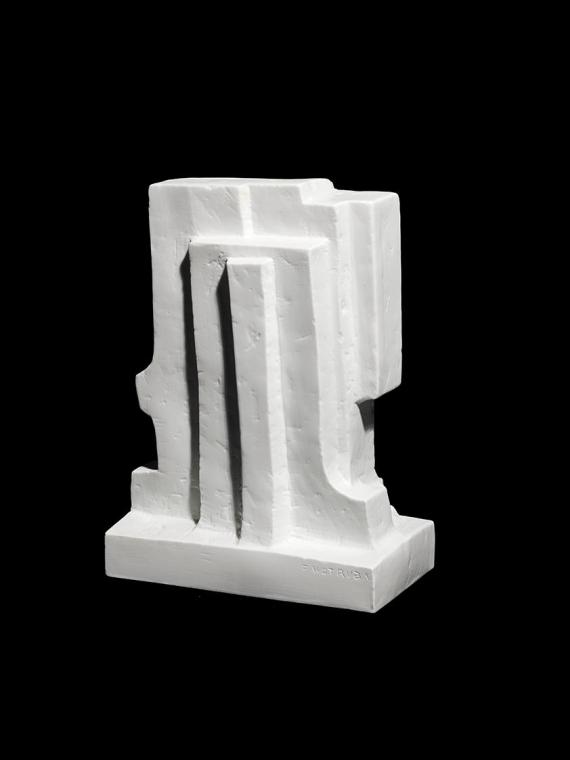 Fritz Wotruba, Kopf, 1962, Porzellanguss, 31,8 × 23,2 × 12,2 cm, Belvedere, Wien, Inv.-Nr. FW 3…