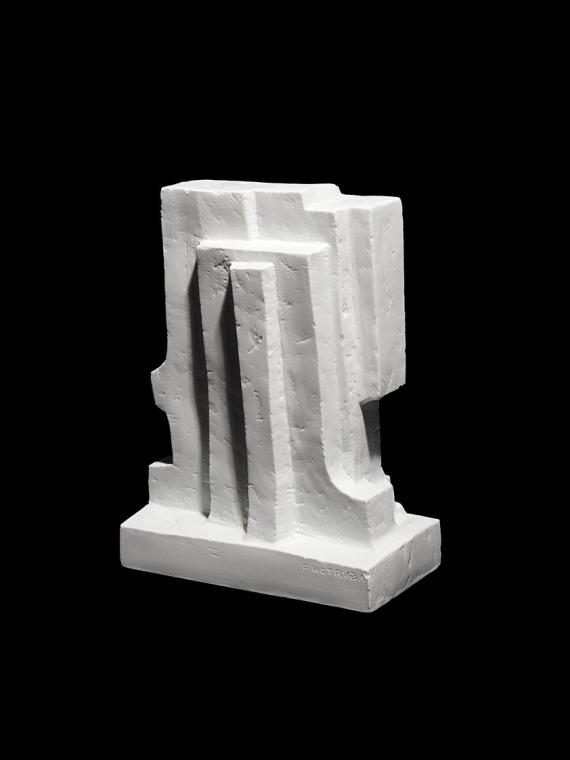 Fritz Wotruba, Kopf, 1962, Porzellanguss, 31,5 × 23,2 × 12,2 cm, Belvedere, Wien, Inv.-Nr. FW 3 ...