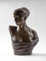 Albert Jakob Schloss, Die Schauspielerin Helene Thimig, undatiert, Bronze, patiniert, 60 × 38 × ...