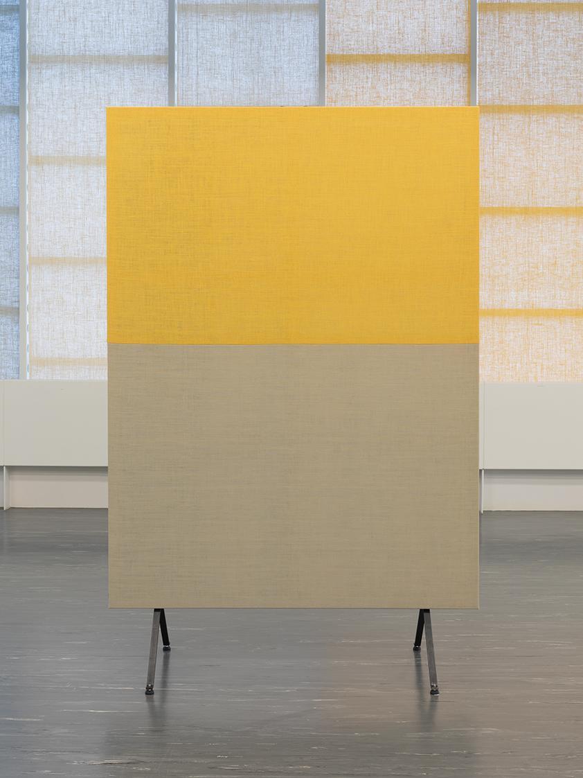 Maja Vukoje, Frumpject 04, 2019–2020, Jute, Holz, Stahl, 260 × 170 cm, Belvedere, Wien, Inv.-Nr…