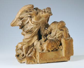 Unbekannter Künstler, Die Befreiung des Apostels Petrus, um 1750, Terrakotta, H: 22,2 cm, Belve…