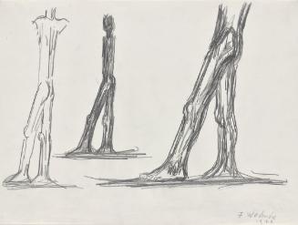 Fritz Wotruba, Studie zu "Stehender", 1973, Bleistift auf Papier, Blattmaße: 30 × 40 cm, Belved…