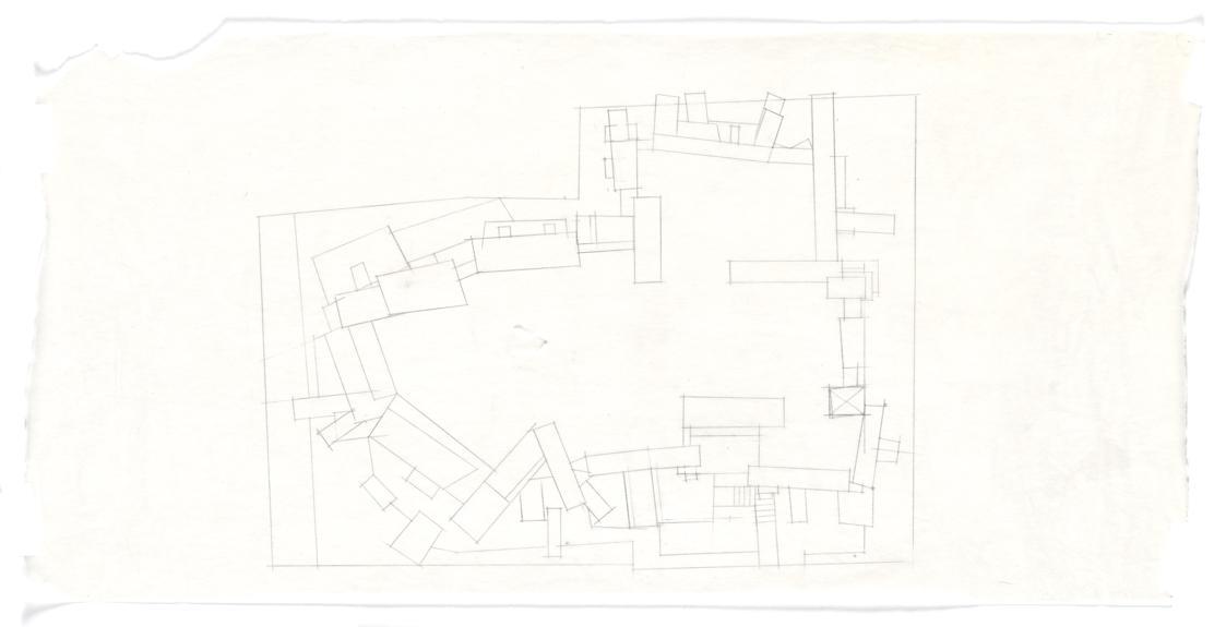 Fritz Gerhard Mayr, Karmelitinnenkloster Steinbach bei Wien. Arbeitsplan, Kirche, Grundriss, 19 ...