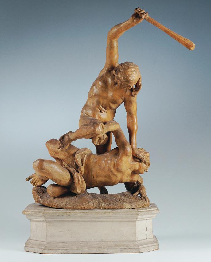 Veit Königer, Herkules tötet Cacus, 1754, Holz, Gesamthöhe: 59 cm, Belvedere, Wien, Inv.-Nr. 54…
