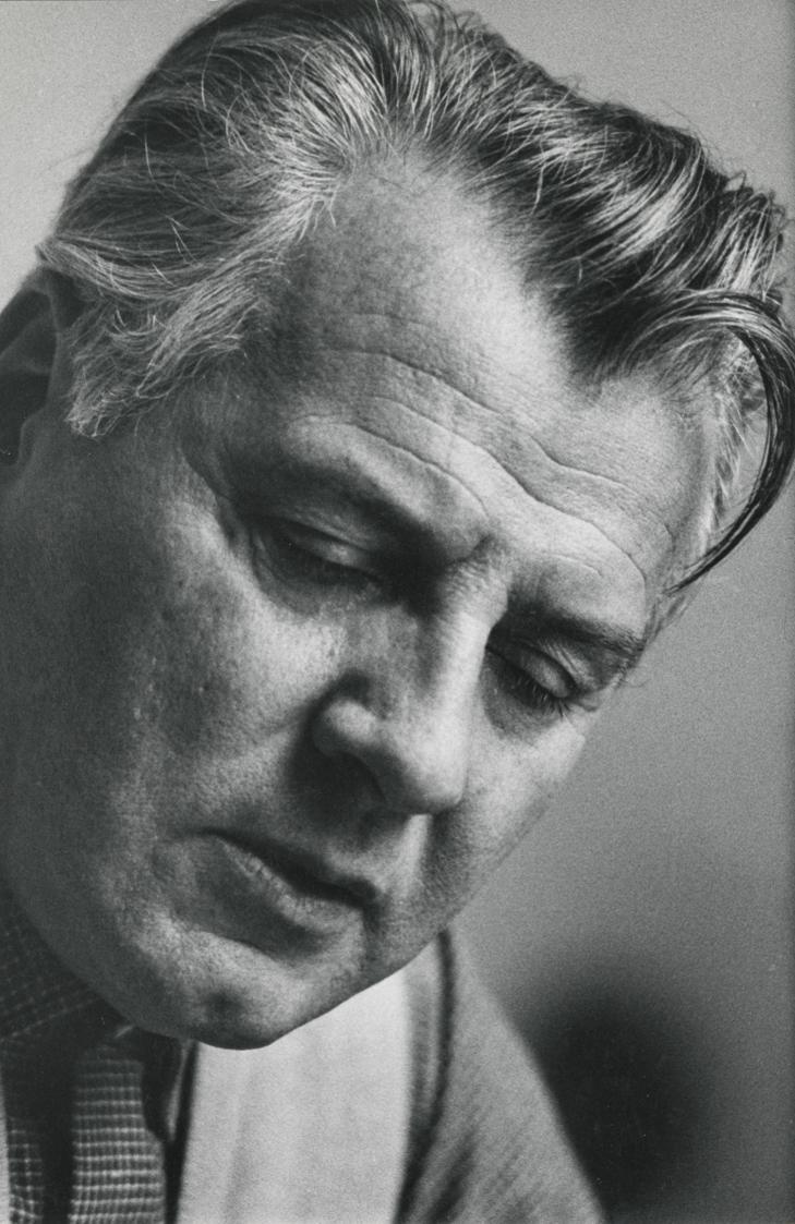 Erich Lessing, Porträtfoto Fritz Wotruba, um 1960, Schwarzweißfotos auf Fotopapier, 30 × 20,5 c…