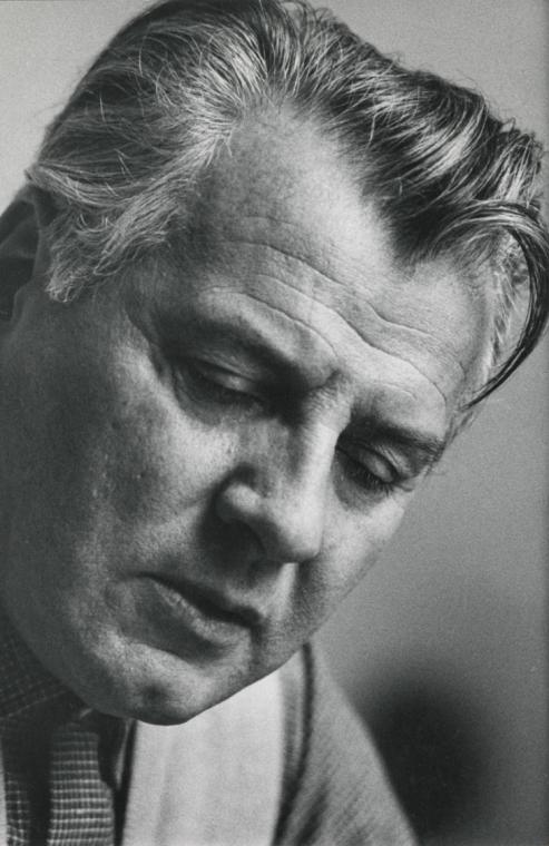 Erich Lessing, Porträtfoto Fritz Wotruba, um 1960, Schwarzweißfotos auf Fotopapier, 30 × 20,5 c…