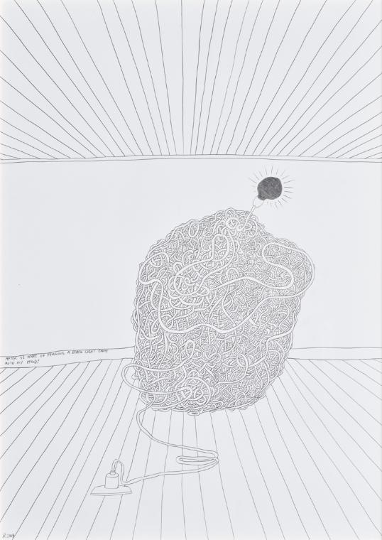 Werner Reiterer, Ohne Titel, 2007, Bleistift auf Papier, 70 × 50 cm, Belvedere, Wien, Inv.-Nr. …