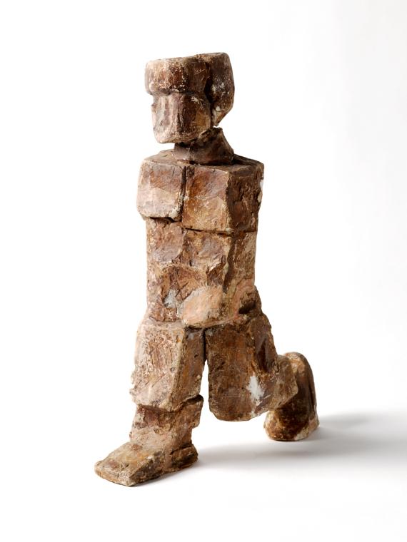 Fritz Wotruba, Kleiner Gehender, 1952, Gipsguss nach Tonmodell, 42 × 18 × 35 cm, Belvedere, Wie…