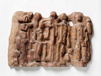 Fritz Wotruba, Figurenrelief, 1953, Gipsguss nach Tonmodell, 49,5 × 75,5 × 7,5 cm, Belvedere, W…