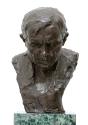 Gustinus Ambrosi, Alfons Petzold, 1916, Bronze auf Serpentin-Postament, H: 45 cm, Belvedere, Wi…