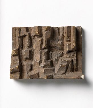 Fritz Wotruba, Relief mit 3 Figuren für das Situationsmodell des zweiteiligen Mahnmals für die …