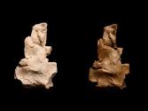 Links: Fritz Wotruba, Modell für Große Figur für Luzern, 1966/1967, Gipsguss nach Tonmodell, 5,…