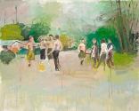 Alois Mosbacher, Kämpfer, 2005, Öl auf Leinwand, 160 x 200 cm, Belvedere, Wien, Ankauf aus Mitt…