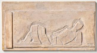 Fritz Wotruba, Acht kleine Reliefs, Relief 4, Anfang der 1950er Jahre, Gipsguss nach Tonmodell, ...