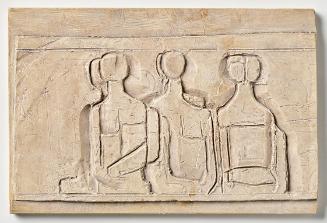 Fritz Wotruba, Acht kleine Reliefs, Relief 5, Anfang der 1950er Jahre, Gipsguss nach Tonmodell,…