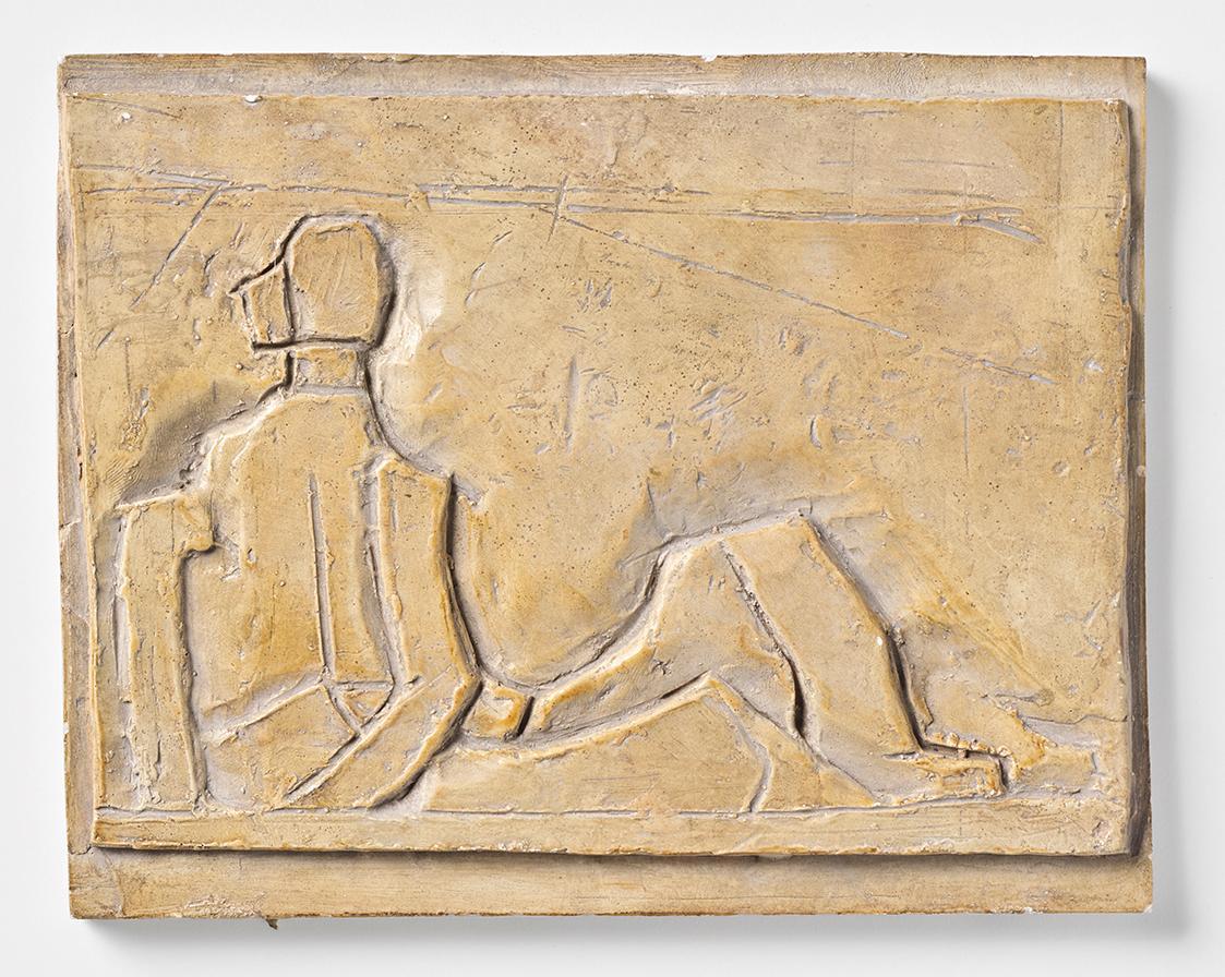 Fritz Wotruba, Acht kleine Reliefs, Relief 8, Anfang der 1950er Jahre, Gipsguss nach Tonmodell, ...