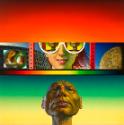 Rudolf Hausner, Adam vis-à-vis ("Der alte und der neue Adam"), 1970, Tempera, Acryl, Harzölfarb…