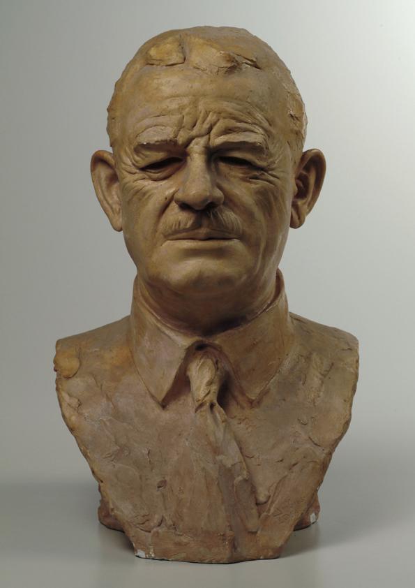 Gustinus Ambrosi, Beat Stoffel, 1966, Gips, patiniert, H: 46 cm, Belvedere, Wien, Inv.-Nr. A 20…