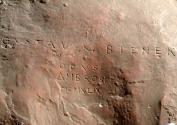 Gustinus Ambrosi, Gustav Karl Bienek, Detail: Bezeichnung, 1949, Gips, getönt, H: 57 cm, Belved…