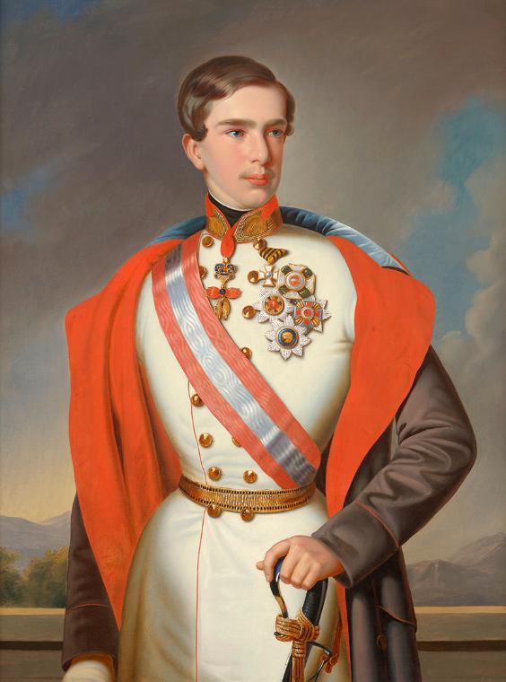 Kaiser Franz Joseph I., um 1850, Öl auf Leinwand, 93,5 x 73 cm, Belvedere, Wien, Inv.-Nr. 4658