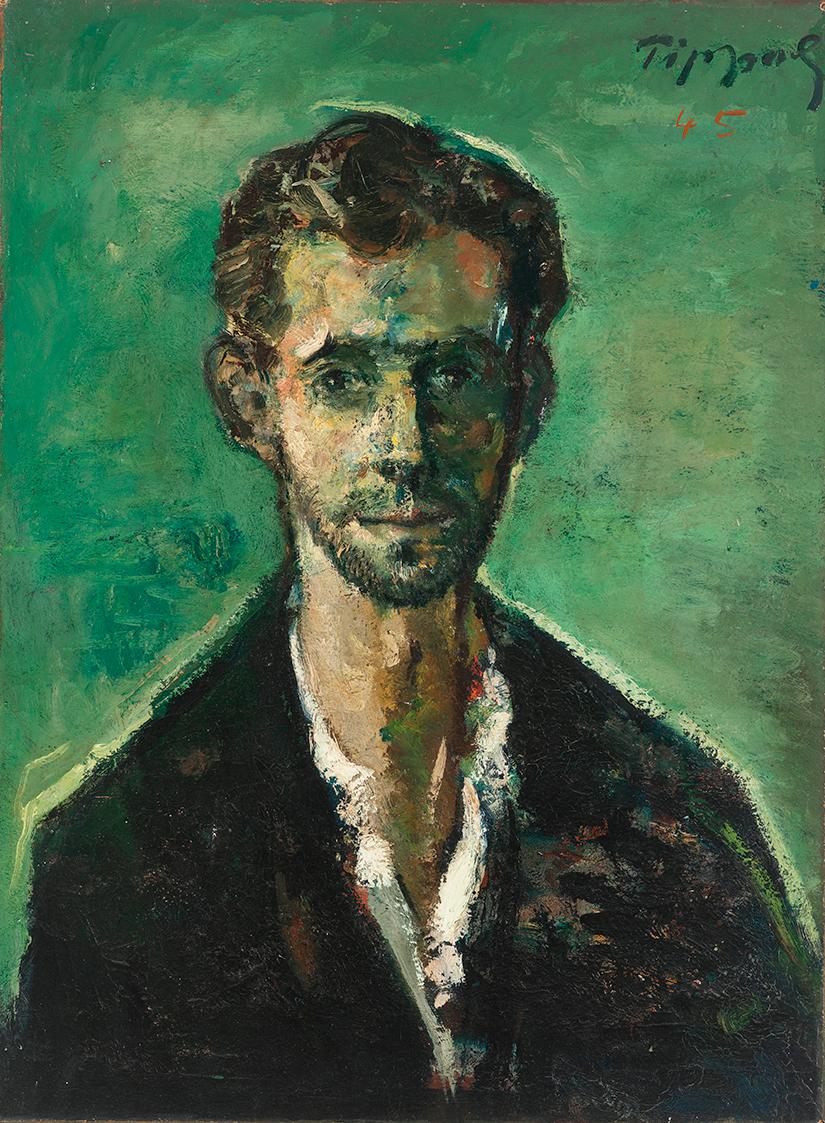 Hans Robert Pippal, Selbstporträt II, 1945, Öl auf Leinwand auf Platte, 77 × 57 cm, Belvedere, …