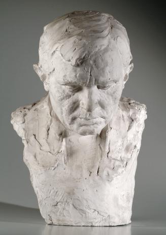 Gustinus Ambrosi, Der Schriftsteller Alfons Petzold (1882-1923), 1916, Gips, H: 47 cm, Belveder…