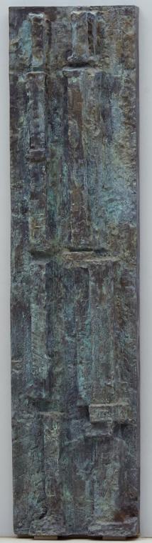 Fritz Wotruba, Marburger Relief (zweite Platte von acht Reliefplatten), 1963/1964, Bronze, 163,…