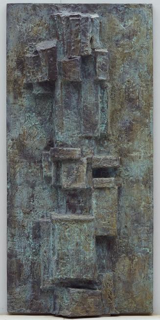 Fritz Wotruba, Marburger Relief (fünfte Platte von acht Reliefplatten), 1963/1964, Bronze, 162,…