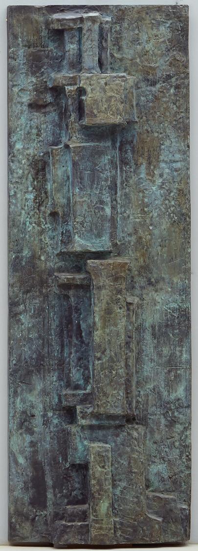 Fritz Wotruba, Marburger Relief (sechste Platte von acht Reliefplatten), 1963/1964, Bronze, 163…