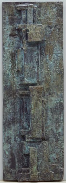 Fritz Wotruba, Marburger Relief (sechste Platte von acht Reliefplatten), 1963/1964, Bronze, 163…