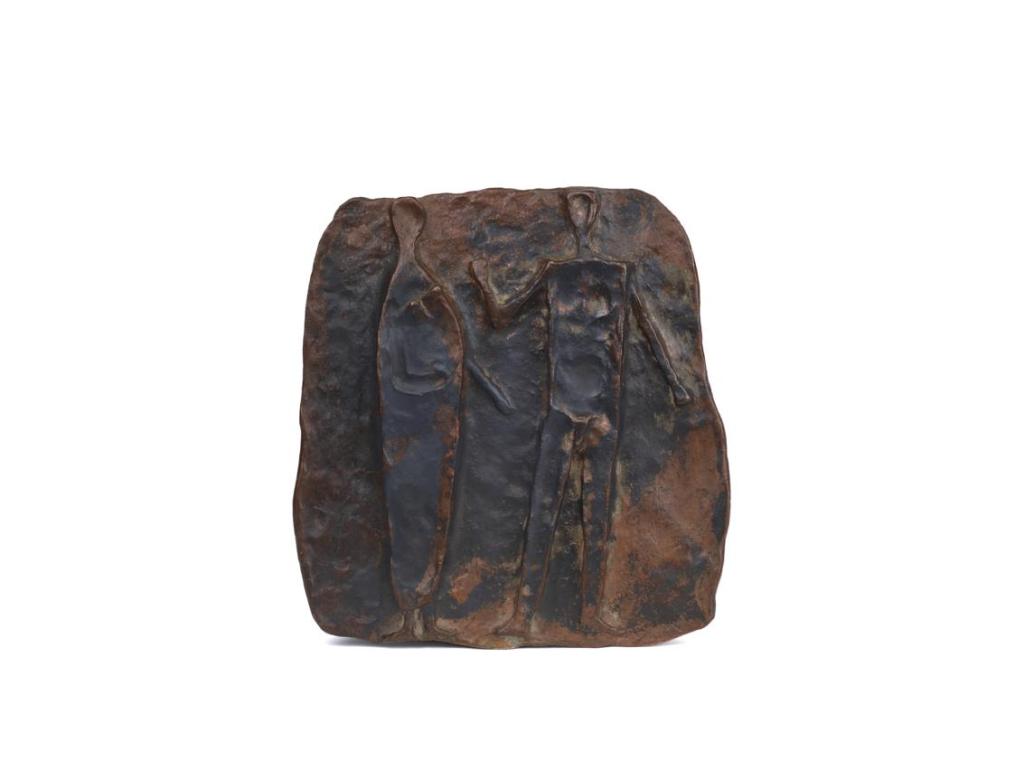 Fritz Wotruba, Mann und Frau, 1948, Bronze, 28 × 26 × 2,5 cm, Dauerleihgabe Fritz Wotruba Werkn ...