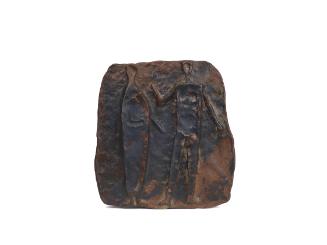 Fritz Wotruba, Mann und Frau, 1948, Bronze, 28 × 26 × 2,5 cm, Dauerleihgabe Fritz Wotruba Werkn…