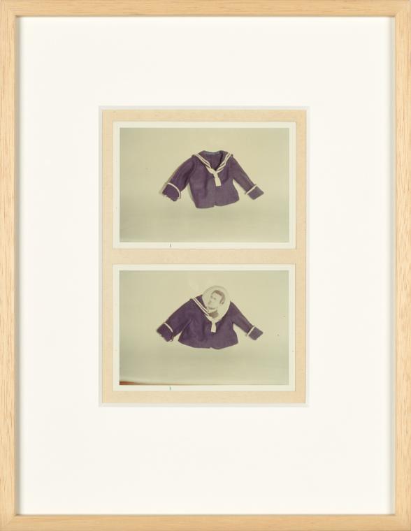 Birgit Jürgenssen, Wörterbuch der Gemeinplätze (Flaubert), 1975–1978, 2 Farbfotografien (Vintag…