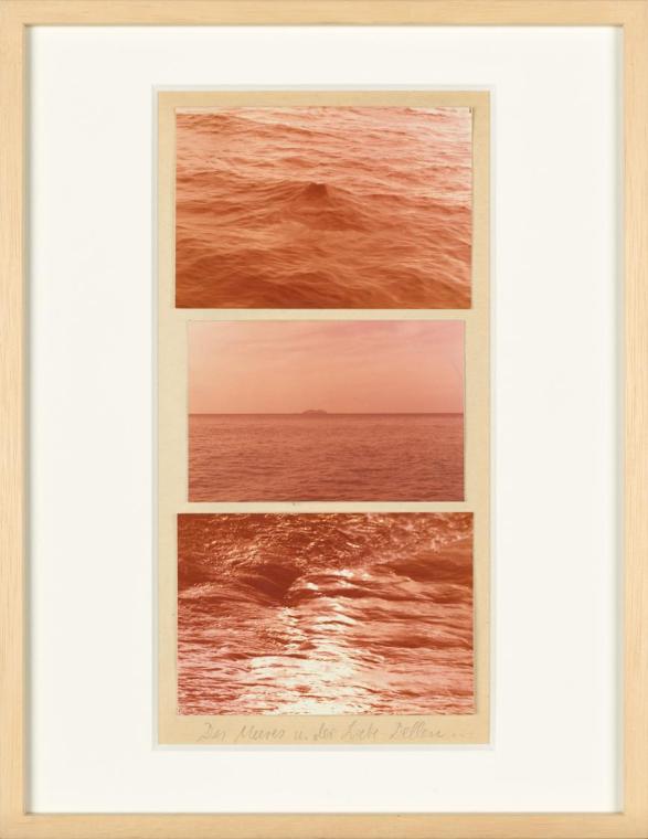 Birgit Jürgenssen, Wörterbuch der Gemeinplätze (Flaubert), 1975–1978, 3 Farbfotografien (Vintag…