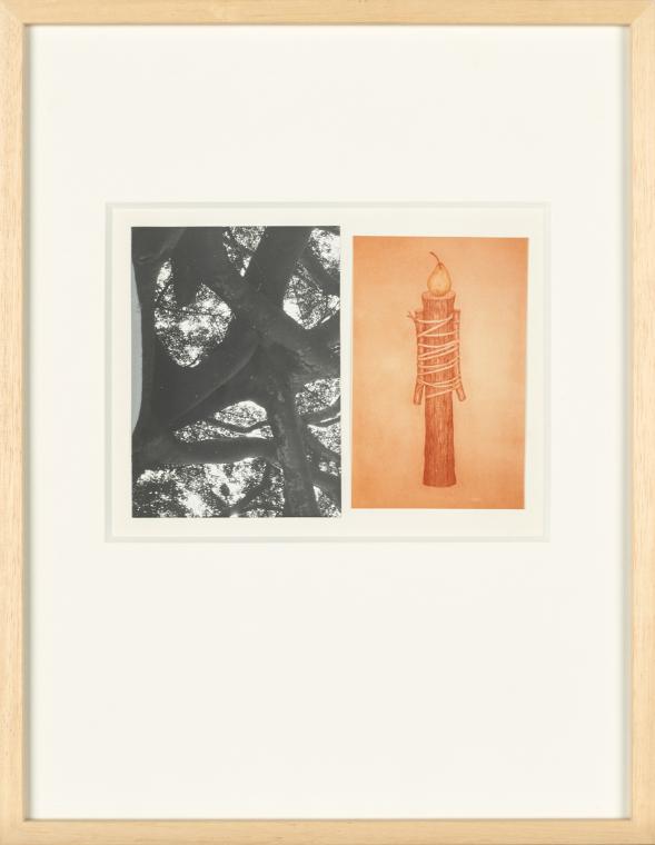 Birgit Jürgenssen, Wörterbuch der Gemeinplätze (Flaubert), 1975–1978, S/W-Fotografie und Farbfo…